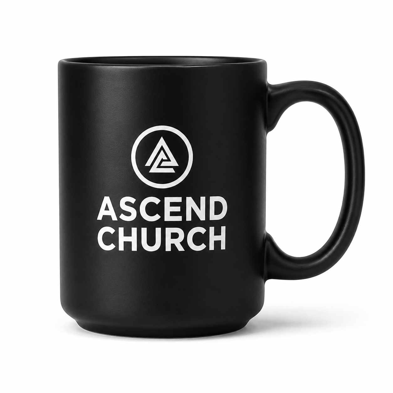 Ascend Black/White Psalm 23:1 Coffee Mug